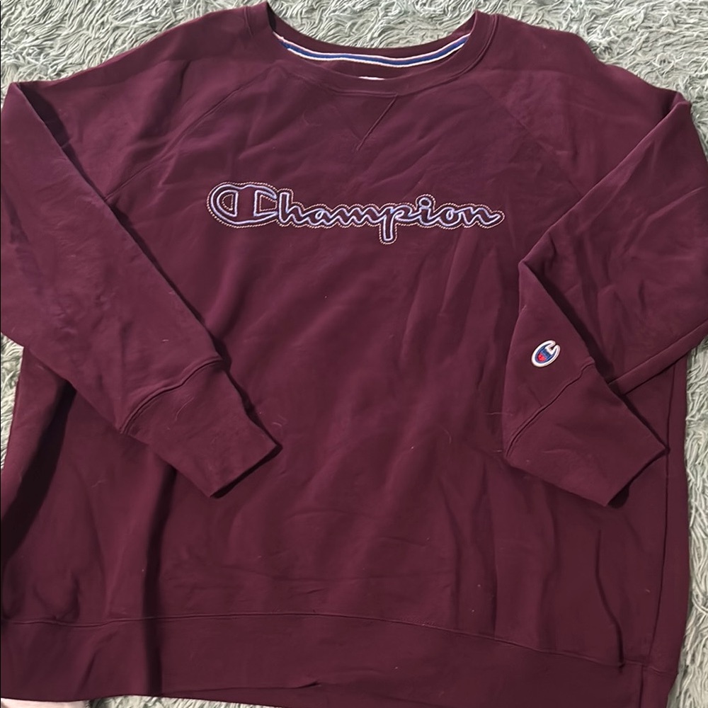 Champion Men's Maroon Sweater
